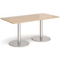 Click to view product details and reviews for Monza Rectangular Dining Table With Flat Round Brushed Steel Bases 1600mm X 800mm Kendal Oak. Click to view product details and reviews for Monza Rectangular Dining Table With Flat Round Brushed Steel Bases 1600mm X 800mm Kendal Oak.