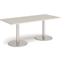Click to view product details and reviews for Monza Rectangular Dining Table With Flat Round Brushed Steel Bases 1800mm X 800mm Light Grey. Click to view product details and reviews for Monza Rectangular Dining Table With Flat Round Brushed Steel Bases 1800mm X 800mm Light Grey.