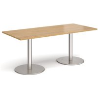 Click to view product details and reviews for Monza Rectangular Dining Table With Flat Round Brushed Steel Bases 1800mm X 800mm Oak. Click to view product details and reviews for Monza Rectangular Dining Table With Flat Round Brushed Steel Bases 1800mm X 800mm Oak.