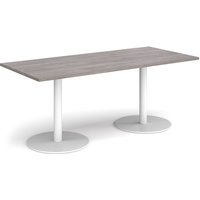 Click to view product details and reviews for Monza Rectangular Dining Table With Flat Round White Bases 1800mm X 800mm Grey Oak. Click to view product details and reviews for Monza Rectangular Dining Table With Flat Round White Bases 1800mm X 800mm Grey Oak.