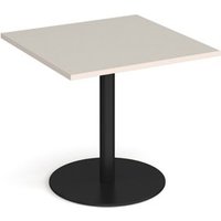 Click to view product details and reviews for Monza Square Dining Table With Flat Round Black Base 800mm Light Grey. Click to view product details and reviews for Monza Square Dining Table With Flat Round Black Base 800mm Light Grey.