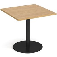 Click to view product details and reviews for Monza Square Dining Table With Flat Round Black Base 800mm Oak. Click to view product details and reviews for Monza Square Dining Table With Flat Round Black Base 800mm Oak.