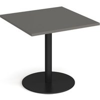 Click to view product details and reviews for Monza Square Dining Table With Flat Round Black Base 800mm Onyx Grey. Click to view product details and reviews for Monza Square Dining Table With Flat Round Black Base 800mm Onyx Grey.