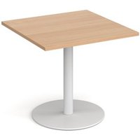 Click to view product details and reviews for Monza Square Dining Table With Flat Round White Base 800mm Beech. Click to view product details and reviews for Monza Square Dining Table With Flat Round White Base 800mm Beech.