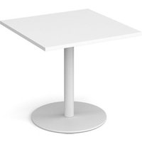 Click to view product details and reviews for Monza Square Dining Table With Flat Round White Base 800mm White. Click to view product details and reviews for Monza Square Dining Table With Flat Round White Base 800mm White.