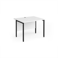 Click to view product details and reviews for Office Desk 1000mm Rectangular Desk With H Frame Leg White Tops With Black Frames 800mm Depth Maestro 25. Click to view product details and reviews for Office Desk 1000mm Rectangular Desk With H Frame Leg White Tops With Black Frames 800mm Depth Maestro 25.