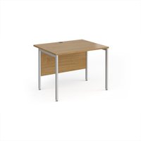 Click to view product details and reviews for Office Desk 1000mm Rectangular Desk With H Frame Leg Oak Tops With Silver Frames 800mm Depth Maestro 25. Click to view product details and reviews for Office Desk 1000mm Rectangular Desk With H Frame Leg Oak Tops With Silver Frames 800mm Depth Maestro 25.