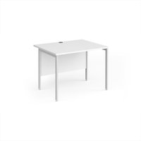 Click to view product details and reviews for Office Desk 1000mm Rectangular Desk With H Frame Leg White Tops With White Frames 800mm Depth Maestro 25. Click to view product details and reviews for Office Desk 1000mm Rectangular Desk With H Frame Leg White Tops With White Frames 800mm Depth Maestro 25.