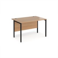 Click to view product details and reviews for Office Desk 1200mm Rectangular Desk With H Frame Leg Beech Tops With Black Frames 800mm Depth Maestro 25. Click to view product details and reviews for Office Desk 1200mm Rectangular Desk With H Frame Leg Beech Tops With Black Frames 800mm Depth Maestro 25.
