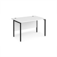 Click to view product details and reviews for Office Desk 1200mm Rectangular Desk With H Frame Leg White Tops With Black Frames 800mm Depth Maestro 25. Click to view product details and reviews for Office Desk 1200mm Rectangular Desk With H Frame Leg White Tops With Black Frames 800mm Depth Maestro 25.