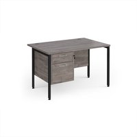 Click to view product details and reviews for Maestro 25 Straight Desk 1200mm X 800mm With 2 Drawer Pedestal Black H Frame Leg Grey Oak Top. Click to view product details and reviews for Maestro 25 Straight Desk 1200mm X 800mm With 2 Drawer Pedestal Black H Frame Leg Grey Oak Top.