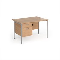 Click to view product details and reviews for Office Desk Rectangular Desk 1200mm With Pedestal Beech Top With Silver Frame 800mm Depth Maestro 25 Mh12p2sb. Click to view product details and reviews for Office Desk Rectangular Desk 1200mm With Pedestal Beech Top With Silver Frame 800mm Depth Maestro 25 Mh12p2sb.