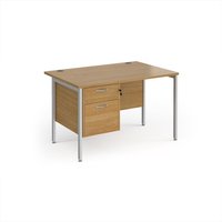 Click to view product details and reviews for Office Desk Rectangular Desk 1200mm With Pedestal Oak Top With Silver Frame 800mm Depth Maestro 25 Mh12p2so. Click to view product details and reviews for Office Desk Rectangular Desk 1200mm With Pedestal Oak Top With Silver Frame 800mm Depth Maestro 25 Mh12p2so.