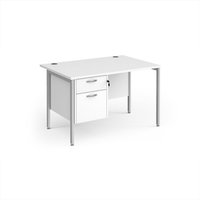 Click to view product details and reviews for Office Desk Rectangular Desk 1200mm With Pedestal White Top With Silver Frame 800mm Depth Maestro 25 Mh12p2swh. Click to view product details and reviews for Office Desk Rectangular Desk 1200mm With Pedestal White Top With Silver Frame 800mm Depth Maestro 25 Mh12p2swh.