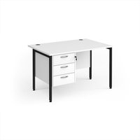 Click to view product details and reviews for Office Desk Rectangular Desk 1200mm With Pedestal White Top With Black Frame 800mm Depth Maestro 25 Mh12p3kwh. Click to view product details and reviews for Office Desk Rectangular Desk 1200mm With Pedestal White Top With Black Frame 800mm Depth Maestro 25 Mh12p3kwh.