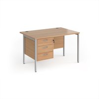 Click to view product details and reviews for Office Desk Rectangular Desk 1200mm With Pedestal Beech Top With Silver Frame 800mm Depth Maestro 25 Mh12p3sb. Click to view product details and reviews for Office Desk Rectangular Desk 1200mm With Pedestal Beech Top With Silver Frame 800mm Depth Maestro 25 Mh12p3sb.