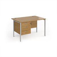 Click to view product details and reviews for Office Desk Rectangular Desk 1200mm With Pedestal Oak Top With Silver Frame 800mm Depth Maestro 25 Mh12p3so. Click to view product details and reviews for Office Desk Rectangular Desk 1200mm With Pedestal Oak Top With Silver Frame 800mm Depth Maestro 25 Mh12p3so.