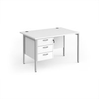 Click to view product details and reviews for Office Desk Rectangular Desk 1200mm With Pedestal White Top With Silver Frame 800mm Depth Maestro 25 Mh12p3swh. Click to view product details and reviews for Office Desk Rectangular Desk 1200mm With Pedestal White Top With Silver Frame 800mm Depth Maestro 25 Mh12p3swh.