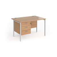Click to view product details and reviews for Office Desk Rectangular Desk 1200mm With Pedestal Beech Top With White Frame 800mm Depth Maestro 25 Mh12p3whb. Click to view product details and reviews for Office Desk Rectangular Desk 1200mm With Pedestal Beech Top With White Frame 800mm Depth Maestro 25 Mh12p3whb.