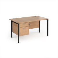Click to view product details and reviews for Office Desk Rectangular Desk 1400mm With Pedestal Beech Top With Black Frame 800mm Depth Maestro 25 Mh14p2kb. Click to view product details and reviews for Office Desk Rectangular Desk 1400mm With Pedestal Beech Top With Black Frame 800mm Depth Maestro 25 Mh14p2kb.