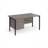 Click to view product details and reviews for Maestro 25 Straight Desk 1400mm X 800mm With 2 Drawer Pedestal Black H Frame Leg Grey Oak Top. Click to view product details and reviews for Maestro 25 Straight Desk 1400mm X 800mm With 2 Drawer Pedestal Black H Frame Leg Grey Oak Top.