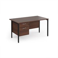 Click to view product details and reviews for Office Desk Rectangular Desk 1400mm With Pedestal Walnut Top With Black Frame 800mm Depth Maestro 25 Mh14p2kw. Click to view product details and reviews for Office Desk Rectangular Desk 1400mm With Pedestal Walnut Top With Black Frame 800mm Depth Maestro 25 Mh14p2kw.