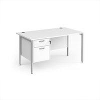 Click to view product details and reviews for Office Desk Rectangular Desk 1400mm With Pedestal White Top With Silver Frame 800mm Depth Maestro 25 Mh14p2swh. Click to view product details and reviews for Office Desk Rectangular Desk 1400mm With Pedestal White Top With Silver Frame 800mm Depth Maestro 25 Mh14p2swh.