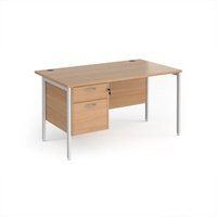 Click to view product details and reviews for Office Desk Rectangular Desk 1400mm With Pedestal Beech Top With White Frame 800mm Depth Maestro 25 Mh14p2whb. Click to view product details and reviews for Office Desk Rectangular Desk 1400mm With Pedestal Beech Top With White Frame 800mm Depth Maestro 25 Mh14p2whb.