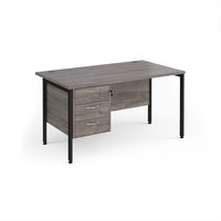 Click to view product details and reviews for Maestro 25 Straight Desk 1400mm X 800mm With 3 Drawer Pedestal Black H Frame Leg Grey Oak Top. Click to view product details and reviews for Maestro 25 Straight Desk 1400mm X 800mm With 3 Drawer Pedestal Black H Frame Leg Grey Oak Top.