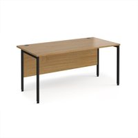 Click to view product details and reviews for Office Desk 1600mm Rectangular Desk With H Frame Leg Oak Tops With Black Frames 800mm Depth Maestro 25. Click to view product details and reviews for Office Desk 1600mm Rectangular Desk With H Frame Leg Oak Tops With Black Frames 800mm Depth Maestro 25.