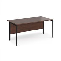 Click to view product details and reviews for Office Desk 1600mm Rectangular Desk With H Frame Leg Walnut Tops With Black Frames 800mm Depth Maestro 25. Click to view product details and reviews for Office Desk 1600mm Rectangular Desk With H Frame Leg Walnut Tops With Black Frames 800mm Depth Maestro 25.