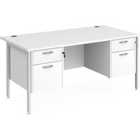 Click to view product details and reviews for Office Desk Rectangular Desk 1600mm With Double Pedestal White Top With White Frame 800mm Depth Maestro 25 Mh16p22whwh. Click to view product details and reviews for Office Desk Rectangular Desk 1600mm With Double Pedestal White Top With White Frame 800mm Depth Maestro 25 Mh16p22whwh.