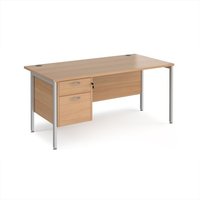 Click to view product details and reviews for Office Desk Rectangular Desk 1600mm With Pedestal Beech Top With Silver Frame 800mm Depth Maestro 25 Mh16p2sb. Click to view product details and reviews for Office Desk Rectangular Desk 1600mm With Pedestal Beech Top With Silver Frame 800mm Depth Maestro 25 Mh16p2sb.