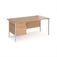 Click to view product details and reviews for Office Desk Rectangular Desk 1600mm With Pedestal Beech Top With White Frame 800mm Depth Maestro 25 Mh16p2whb. Click to view product details and reviews for Office Desk Rectangular Desk 1600mm With Pedestal Beech Top With White Frame 800mm Depth Maestro 25 Mh16p2whb.