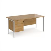 Click to view product details and reviews for Office Desk Rectangular Desk 1600mm With Pedestal Oak Top With White Frame 800mm Depth Maestro 25 Mh16p2who. Click to view product details and reviews for Office Desk Rectangular Desk 1600mm With Pedestal Oak Top With White Frame 800mm Depth Maestro 25 Mh16p2who.