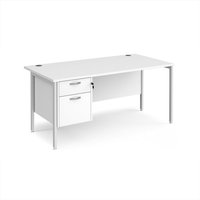 Click to view product details and reviews for Office Desk Rectangular Desk 1600mm With Pedestal White Top With White Frame 800mm Depth Maestro 25 Mh16p2whwh. Click to view product details and reviews for Office Desk Rectangular Desk 1600mm With Pedestal White Top With White Frame 800mm Depth Maestro 25 Mh16p2whwh.