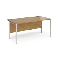 Click to view product details and reviews for Maestro 25 Straight Desk 1600mm X 800mm Silver H Frame Leg Oak Top. Click to view product details and reviews for Maestro 25 Straight Desk 1600mm X 800mm Silver H Frame Leg Oak Top.