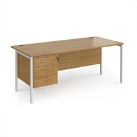 Click to view product details and reviews for Office Desk Rectangular Desk 1800mm With Pedestal Oak Top With White Frame 800mm Depth Maestro 25 Mh18p3who. Click to view product details and reviews for Office Desk Rectangular Desk 1800mm With Pedestal Oak Top With White Frame 800mm Depth Maestro 25 Mh18p3who.
