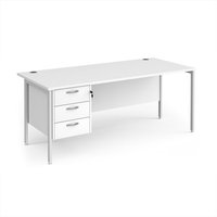 Click to view product details and reviews for Office Desk Rectangular Desk 1800mm With Pedestal White Top With White Frame 800mm Depth Maestro 25 Mh18p3whwh. Click to view product details and reviews for Office Desk Rectangular Desk 1800mm With Pedestal White Top With White Frame 800mm Depth Maestro 25 Mh18p3whwh.