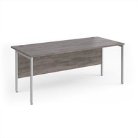 Click to view product details and reviews for Maestro 25 Straight Desk 1800mm X 800mm Silver H Frame Leg Grey Oak Top. Click to view product details and reviews for Maestro 25 Straight Desk 1800mm X 800mm Silver H Frame Leg Grey Oak Top.