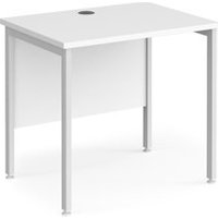 Click to view product details and reviews for Maestro 25 Straight Desk 800mm X 600mm White H Frame Leg White Top. Click to view product details and reviews for Maestro 25 Straight Desk 800mm X 600mm White H Frame Leg White Top.