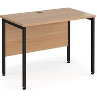 Click to view product details and reviews for Office Desk 1000mm Rectangular Desk With H Frame Leg Beech Tops With Black Frames 600mm Depth Maestro 25. Click to view product details and reviews for Office Desk 1000mm Rectangular Desk With H Frame Leg Beech Tops With Black Frames 600mm Depth Maestro 25.