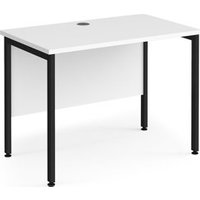 Click to view product details and reviews for Office Desk 1000mm Rectangular Desk With H Frame Leg White Tops With Black Frames 600mm Depth Maestro 25. Click to view product details and reviews for Office Desk 1000mm Rectangular Desk With H Frame Leg White Tops With Black Frames 600mm Depth Maestro 25.