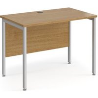 Click to view product details and reviews for Office Desk 1000mm Rectangular Desk With H Frame Leg Oak Tops With Silver Frames 600mm Depth Maestro 25. Click to view product details and reviews for Office Desk 1000mm Rectangular Desk With H Frame Leg Oak Tops With Silver Frames 600mm Depth Maestro 25.