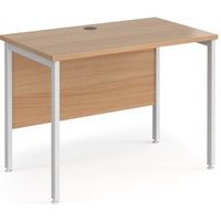 Click to view product details and reviews for Office Desk 1000mm Rectangular Desk With H Frame Leg Beech Tops With White Frames 600mm Depth Maestro 25. Click to view product details and reviews for Office Desk 1000mm Rectangular Desk With H Frame Leg Beech Tops With White Frames 600mm Depth Maestro 25.