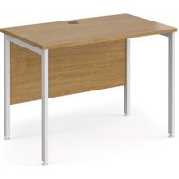 Click to view product details and reviews for Office Desk 1000mm Rectangular Desk With H Frame Leg Oak Tops With White Frames 600mm Depth Maestro 25. Click to view product details and reviews for Office Desk 1000mm Rectangular Desk With H Frame Leg Oak Tops With White Frames 600mm Depth Maestro 25.