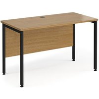 Click to view product details and reviews for Office Desk 1200mm Rectangular Desk With H Frame Leg Oak Tops With Black Frames 600mm Depth Maestro 25. Click to view product details and reviews for Office Desk 1200mm Rectangular Desk With H Frame Leg Oak Tops With Black Frames 600mm Depth Maestro 25.