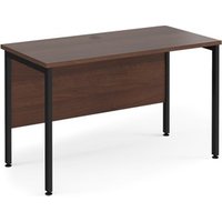 Click to view product details and reviews for Office Desk 1200mm Rectangular Desk With H Frame Leg Walnut Tops With Black Frames 600mm Depth Maestro 25. Click to view product details and reviews for Office Desk 1200mm Rectangular Desk With H Frame Leg Walnut Tops With Black Frames 600mm Depth Maestro 25.