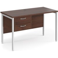 Click to view product details and reviews for Office Desk Rectangular Desk 1200mm With Pedestal Walnut Top With White Frame 600mm Depth Maestro 25 Mh612p2whw. Click to view product details and reviews for Office Desk Rectangular Desk 1200mm With Pedestal Walnut Top With White Frame 600mm Depth Maestro 25 Mh612p2whw.