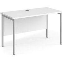 Click to view product details and reviews for Office Desk 1200mm Rectangular Desk With H Frame Leg White Tops With Silver Frames 600mm Depth Maestro 25. Click to view product details and reviews for Office Desk 1200mm Rectangular Desk With H Frame Leg White Tops With Silver Frames 600mm Depth Maestro 25.